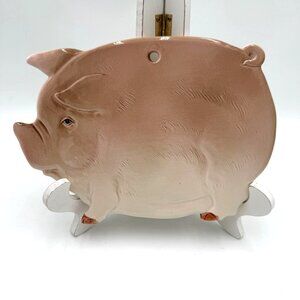 1983 Otagiri Pig Hog Trivet Pink wall decor farm house  read